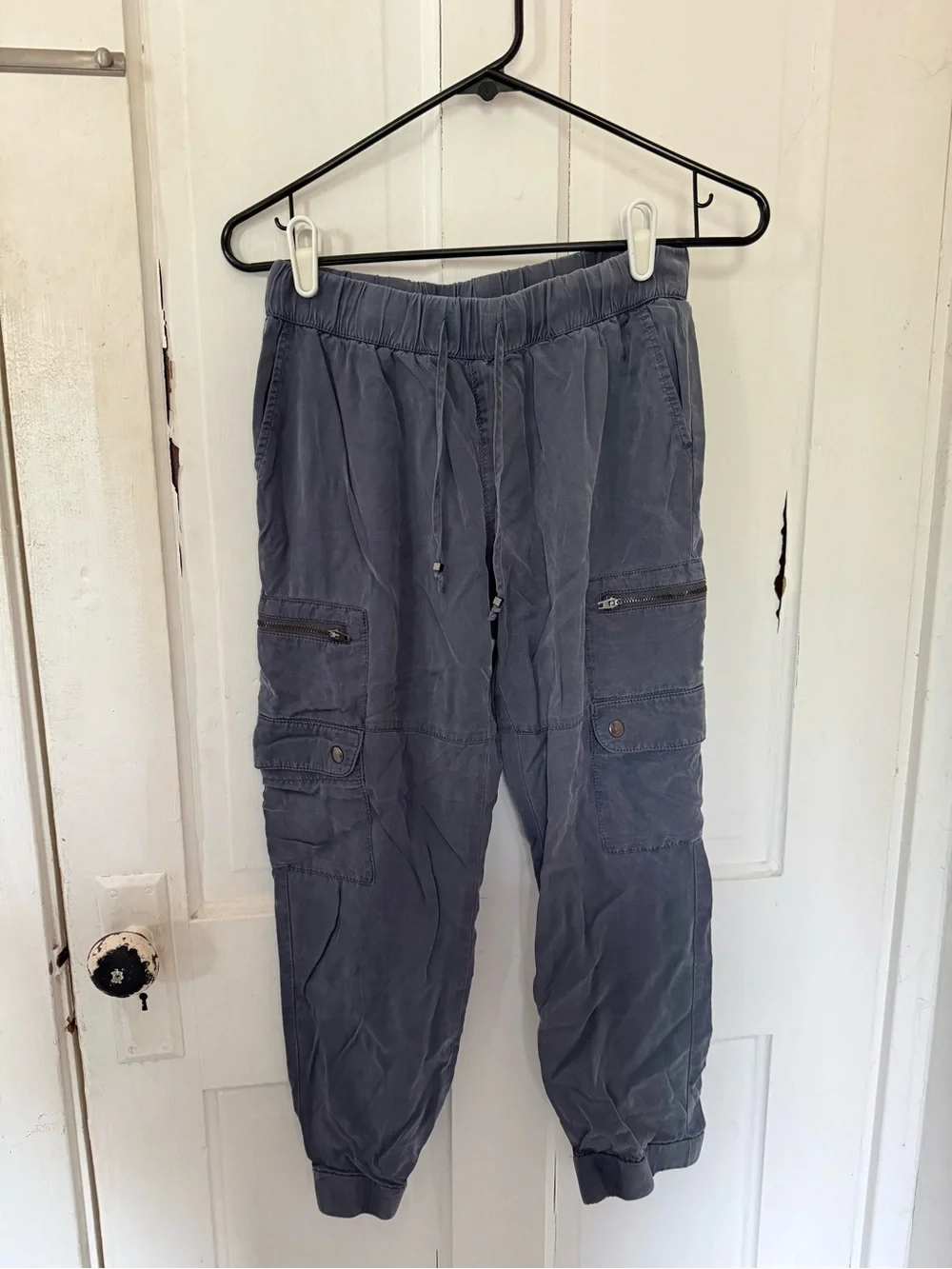 Banana Republic Slate Blue Cargo Jogger Pants